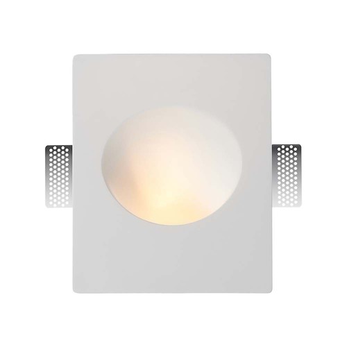 Spot encastrable GU10 en plâtre - Rond, blanc, sans source lumineuse, pour encastrement