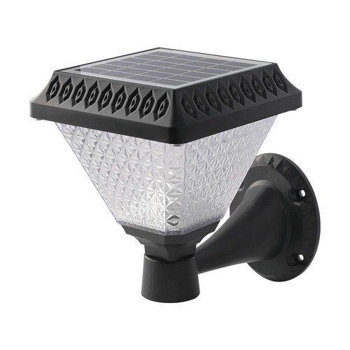 0,8W Solara LED wandlamp met solar en afstandsbediening - CCT, IP44, zwart, incl. sensor