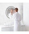60cm 25W rund LED spegel med touch - CCT, IP44, imfri, 3-i-1 ljusfärg