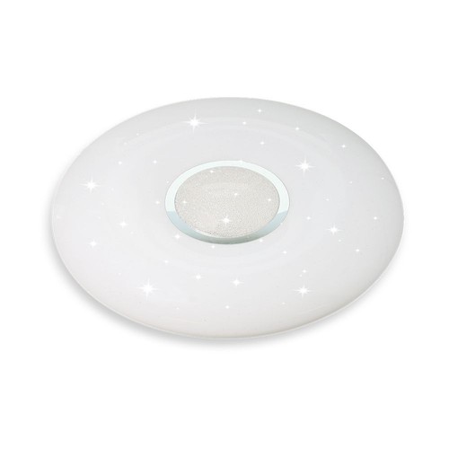 Plafonnier design 60W avec télécommande - 150lm/W, CCT, dimmable, ciel étoilé, diffuseur rond