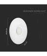 Plafonnier design 60W avec télécommande - 150lm/W, CCT, dimmable, ciel étoilé, diffuseur rond
