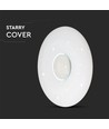 Plafonnier design 60W avec télécommande - 150lm/W, CCT, dimmable, ciel étoilé, diffuseur rond