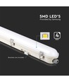 Réglette LED étanche 120cm 36W avec éclairage de secours - Samsung LED chip, 120lm/W, IP65, 6500K, autonomie 3h
