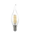 Ampoule LED filament E14 4W flamme coup de vent - 3000K, blanc chaud, équivalent 35W