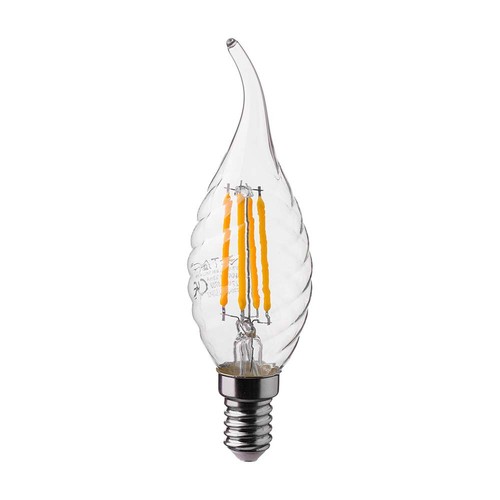 Ampoule LED E14 4W flamme - Filament, bougie, 4000K