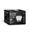 Lot de 3 ampoules LED E27 10,5W - A60, verre dépoli, 4000K, 1055lm, pack de 3