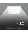 60x60 LED-panel, 36W - 120lm/W, 6400K, hvit kant, 5 års garanti