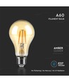 E27 10W LED filament lamp - A67, Amber glas, 2200K, 950lm