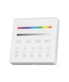 4 Zon RGB+W WiFi väggpanel fjärrkontroll, 3V - 86x86mm, vit, 4 zoner, dimbar, RF 2.4GHz