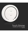 Draadloze Touch dimmer voor LED strips, wit - 12V/24V, wandmontage, voor enkelkleurige LED