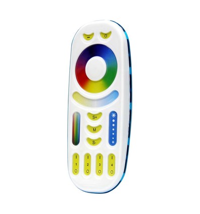 Touch fjernkontroll til RGB+CCT LED strips - 4 soner, hvit, touch kontroll