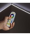 Télécommande tactile pour rubans LED RGB+CCT - 4 zones, blanc, contrôle tactile
