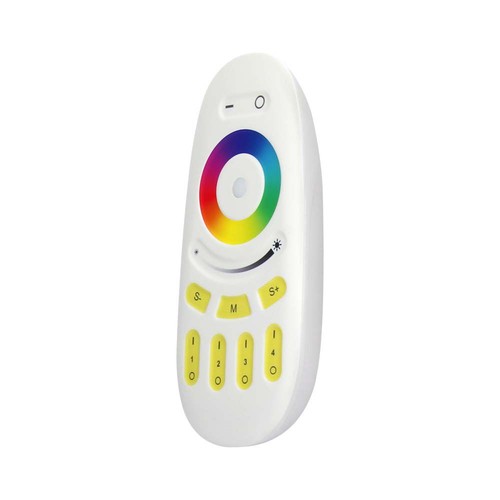 Draadloze Touch RGB+W afstandsbediening - 4 zones, 2.4GHz, wit, voor RGB+W LED strips