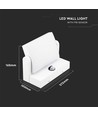 17W LED væglampe med sensor - IP65, 2580lm, hvid, 4000K, PIR sensor