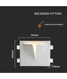 G9 gips wandlamp - Wit, 31x26cm, zonder lichtbron, IP20 binnen