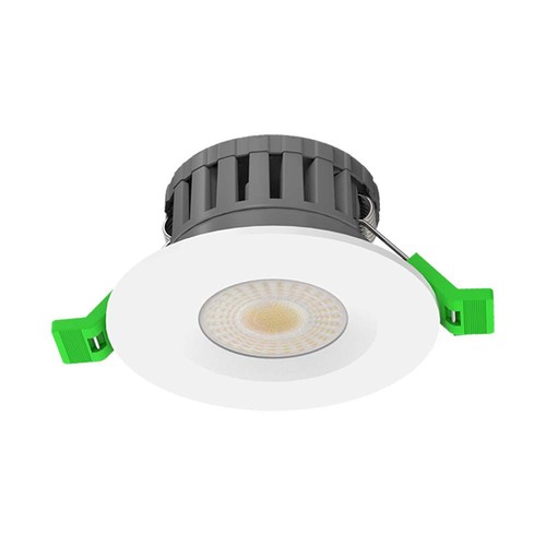 Spot encastrable LED 5W/8W, fire-rated - 830lm, IP65, dimmable, CCT, 60 degrés, finition blanc/noir/chrome