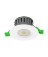 5W/8W LED innfellingsspot, fire-rated - 830lm, IP65, dimbar, CCT, 60 grader, hvit/sort/krom finish
