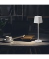 Oppladbar LED bordlampe Inne/ute - Hvit, touch dimbar, IP54, varm hvitt lys