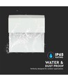 Applique murale LED 3W pour escaliers - IP65, blanc, 15,4x15,1 cm, spot encastrable pour marches