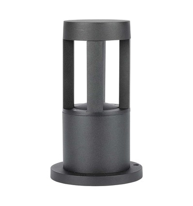 Lampe de jardin LED noire 10W, 25cm - 100lm/W, IP65, 110 degrés, 230V