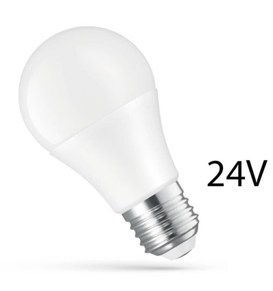 24V E27 LED pærer 8.5W  - 24V AC/DC, Spectrum