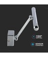 64cm bilde/speillampe 12W LED - Krom, 3000K, vippbar, inkl. lyskilde