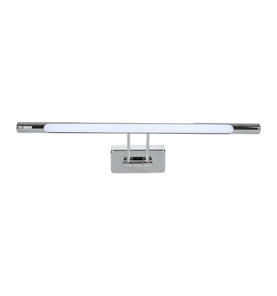 8W LED schilderij-/spiegelarmatuur, chroom - 50cm, kantelbaar, 3000K/4000K, incl. lichtbron