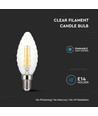 Ampoule LED E14 4W dimmable - Twisted candle filament, 350lm, blanc chaud