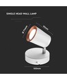 6W LED væglampe - 4000K, hvid
