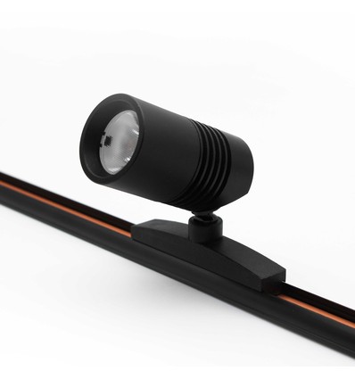 PicoTrack Spot LED sur rail mini 3,5W - Noir, Compatible avec rails PicoTrack, IRC92, 24V