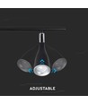 13,5W LED væglampe - 3000K, sort