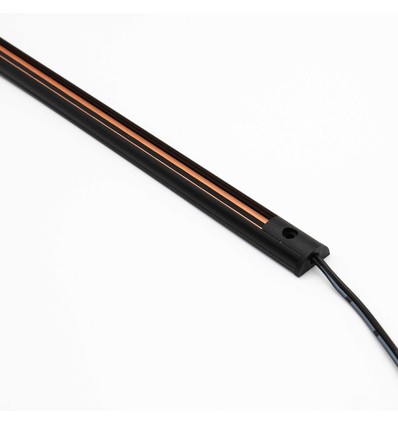 PicoTrack 50 cm rails - 24V, magnetisch, zwart, voor glasvitrines / etalageverlichting