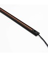 Rail PicoTrack 100 cm - 24V, magnétique, noir, pour vitrines en verre / éclairage de fenêtres