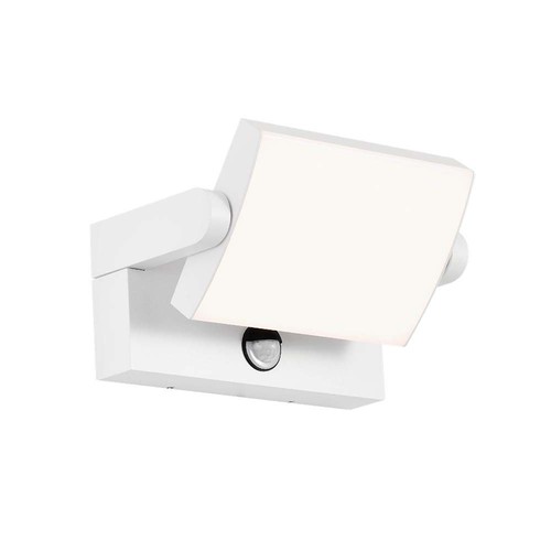 Applique murale LED 17W - Avec capteur, 4000K, Boîtier blanc, IP65