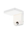 17W vit kvadratisk vägglampa med sensor - 2580lm, IP65, 4000K, PIR sensor
