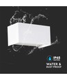 Applique murale LED 24W - IP65, blanc, 4000K, extérieur, 112lm/W
