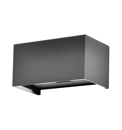 24W Vegglampe - LED, 3000K, Grått hus