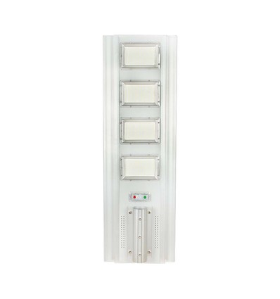 40W LED solcelle gatelampe - 4300lm, IP65, 6400K, aluminium, inkl. solpanel og batteri