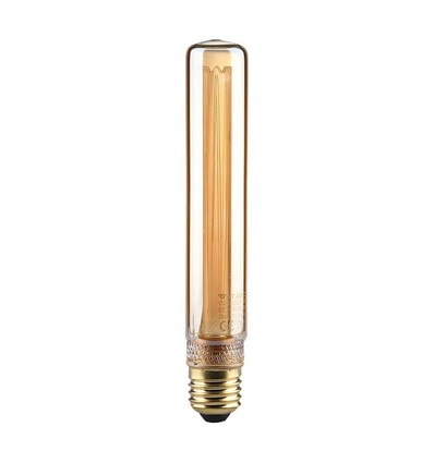 E27 2W T30 LED art filament pære - 1800K, amber glass, vintage effekt, lasergravering