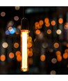 E27 2W T30 LED art filament pære - 1800K, amber glas, vintage effekt, laser gravering