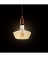 E27 8W LED filament pære - Amber glass, 620lm, 2200K, 300° lysspredning
