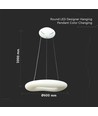 60cm 36W CCT dimbare design pendellamp - Rond, 3900lm, incl. afstandsbediening, 3 jaar garantie
