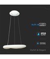 Suspension design 60cm 36W CCT dimmable - Ronde, 3900lm, télécommande incl., garantie 3 ans
