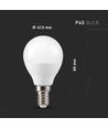 E14 4,8W dæmpbar LED kronepære - P45, RGB+3000K, inkl. fjernbetjening, 470lm