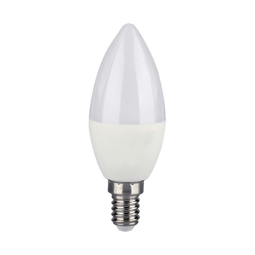 Ampoule flamme connectée E14 4,8W avec télécommande - RGB+4000K, 470lm, dimmable, incl. télécommande 24 touches