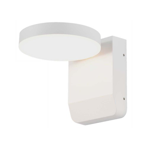 Applique murale LED ronde 17W - IP65, blanc, 2500lm, 4000K, éclairage de façade