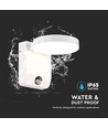 17W LED wandlamp met sensor, rond - IP65, wit, PIR bewegingssensor, 2480lm, buiten/binnen