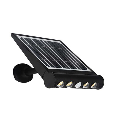 Applique murale LED solaire 8W avec détecteur - 950lm, 3000K, IP65, batterie 4000mAh