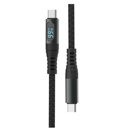1m USB till Type C kabel - Svart, för hemmet och kontoret