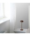 Lampe de table LED rechargeable intérieur/extérieur - Corten, tactile, IP54